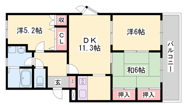 レジデンスコート東山の物件間取画像